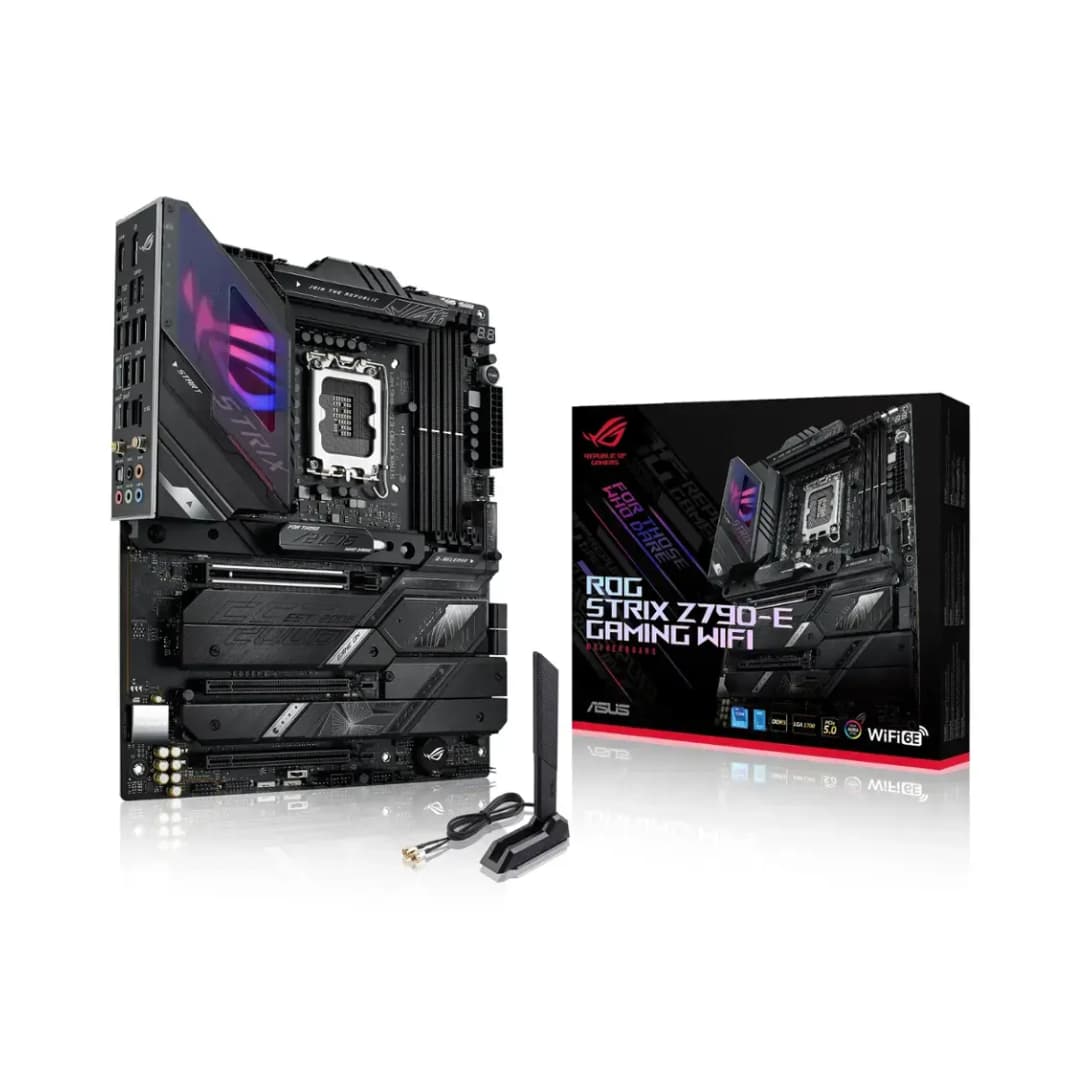 ASUS - ROG STRIX Z790-E GAMING WIFI (Socket LGA 1700) Intel Z790 ATX DDR5 Wi-Fi 6E Motherboard