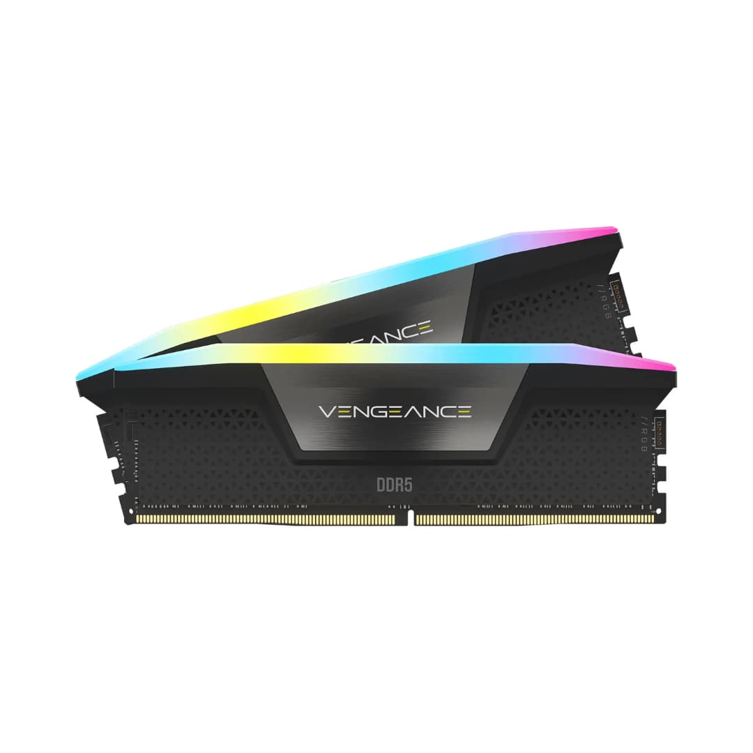 CORSAIR - VENGEANCE RGB 32GB (2x16GB) DDR5 6000MHz C36 UDIMM Desktop Memory - Black