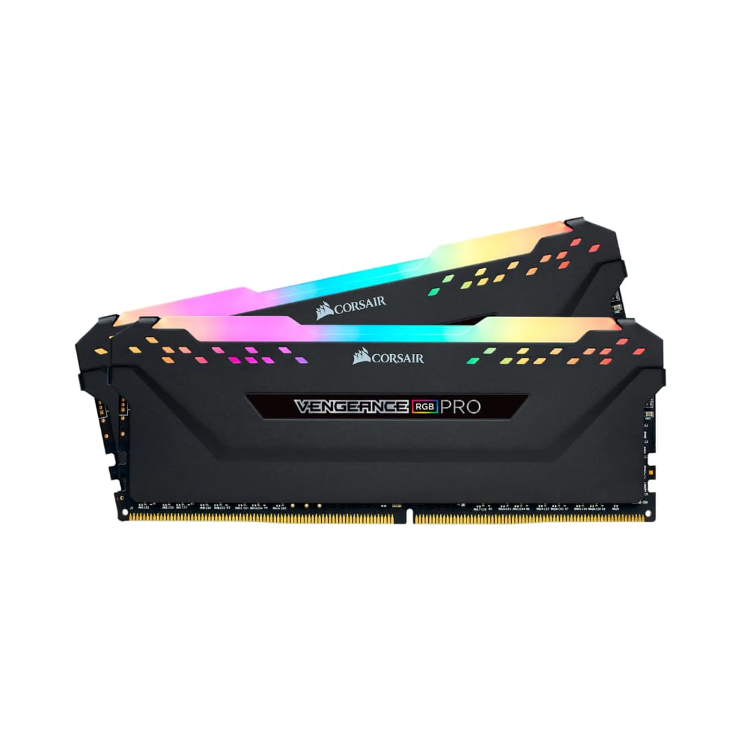 CORSAIR - VENGEANCE RGB PRO 16GB (2x8GB) DDR4 3200MHz C16 UDIMM Desktop Memory - Black