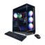 CyberPowerPC - Gamer Master Gaming Desktop - AMD Ryzen 5 5500 - 16GB Memory - NVIDIA GeForce RTX 4060 8GB - 1TB SSD - Black