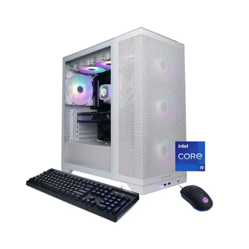 CyberPowerPC - Gamer Supreme Gaming Desktop - Intel Core i9-14900KF - 64GB Memory - NVIDIA GeForce RTX 4070 Ti SUPER 16GB - 2TB SSD - White