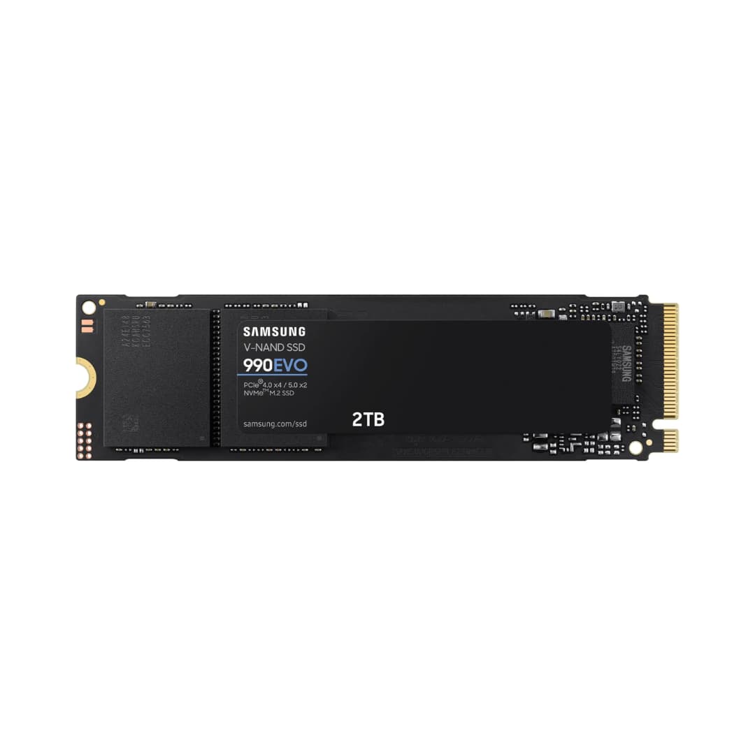 Samsung - 990 EVO SSD 2TB Internal SSD PCIe Gen 4x4 _ Gen 5x2 M.2 2280, Speeds Up to 5,000MB_s