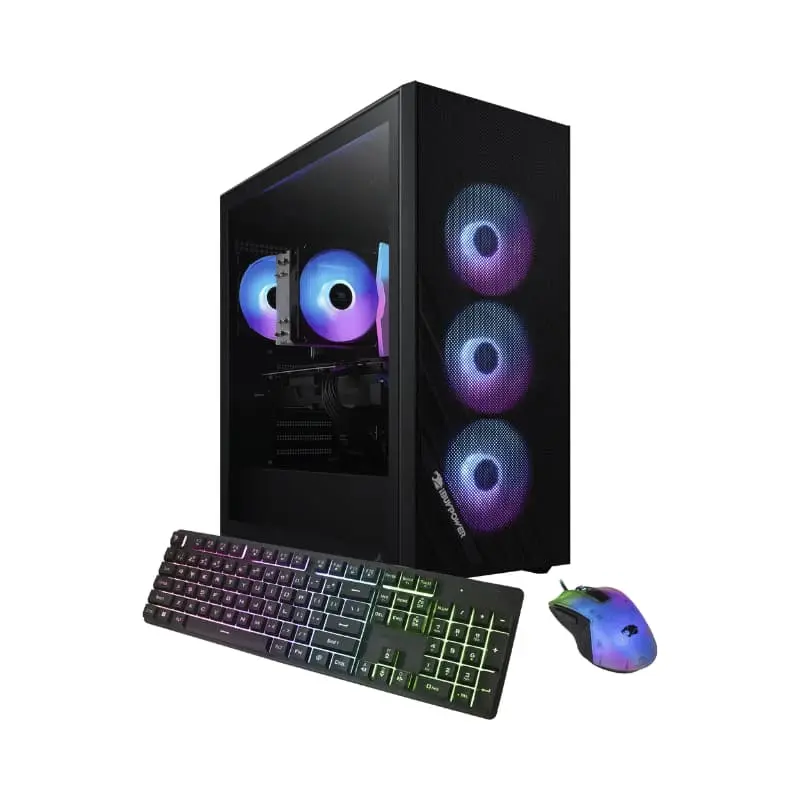 iBUYPOWER - Scale Gaming Desktop PC - Intel Core i5 14400F - NVIDIA GeForce RTX 4060 8GB - 16GB DDR5 RAM - 1TB NVMe - Black