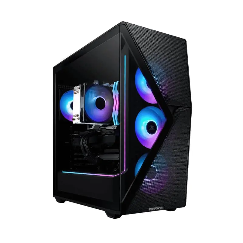 iBUYPOWER - Slate 8 MESH Gaming Desktop PC - Intel Core i7 14700F - NVIDIA GeForce RTX 4060 8GB - 32GB DDR5 RAM - 1TB NVMe