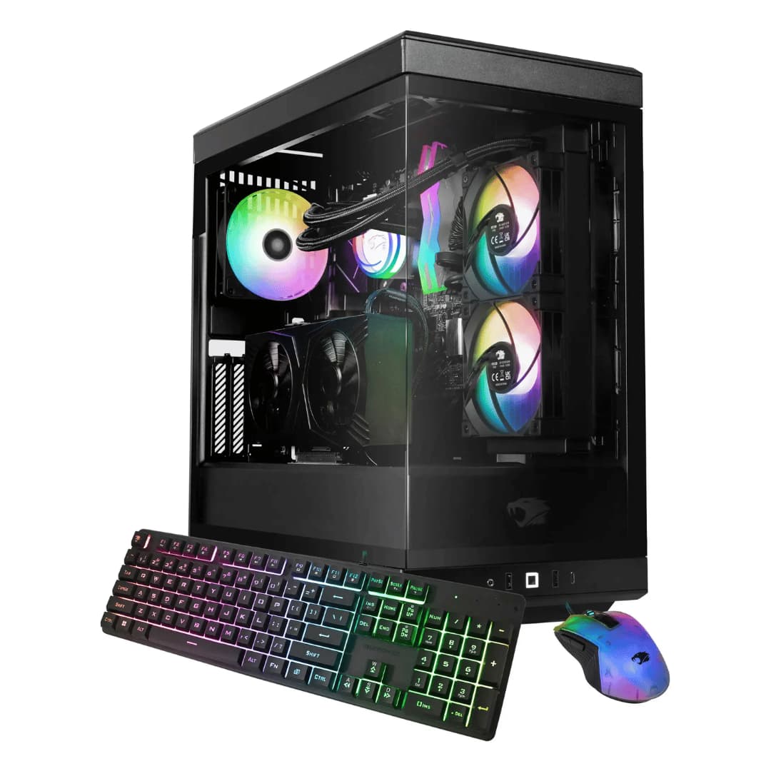 iBUYPOWER - Y40 Gaming Desktop PC - Intel Core i7 14700F - NVIDIA GeForce RTX 4070 12GB - 32GB DDR5 RAM - 2TB NVMe - Black